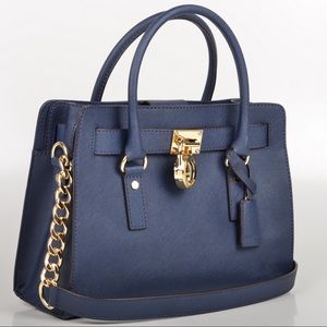 Navy Hamilton Michael Kors Bag